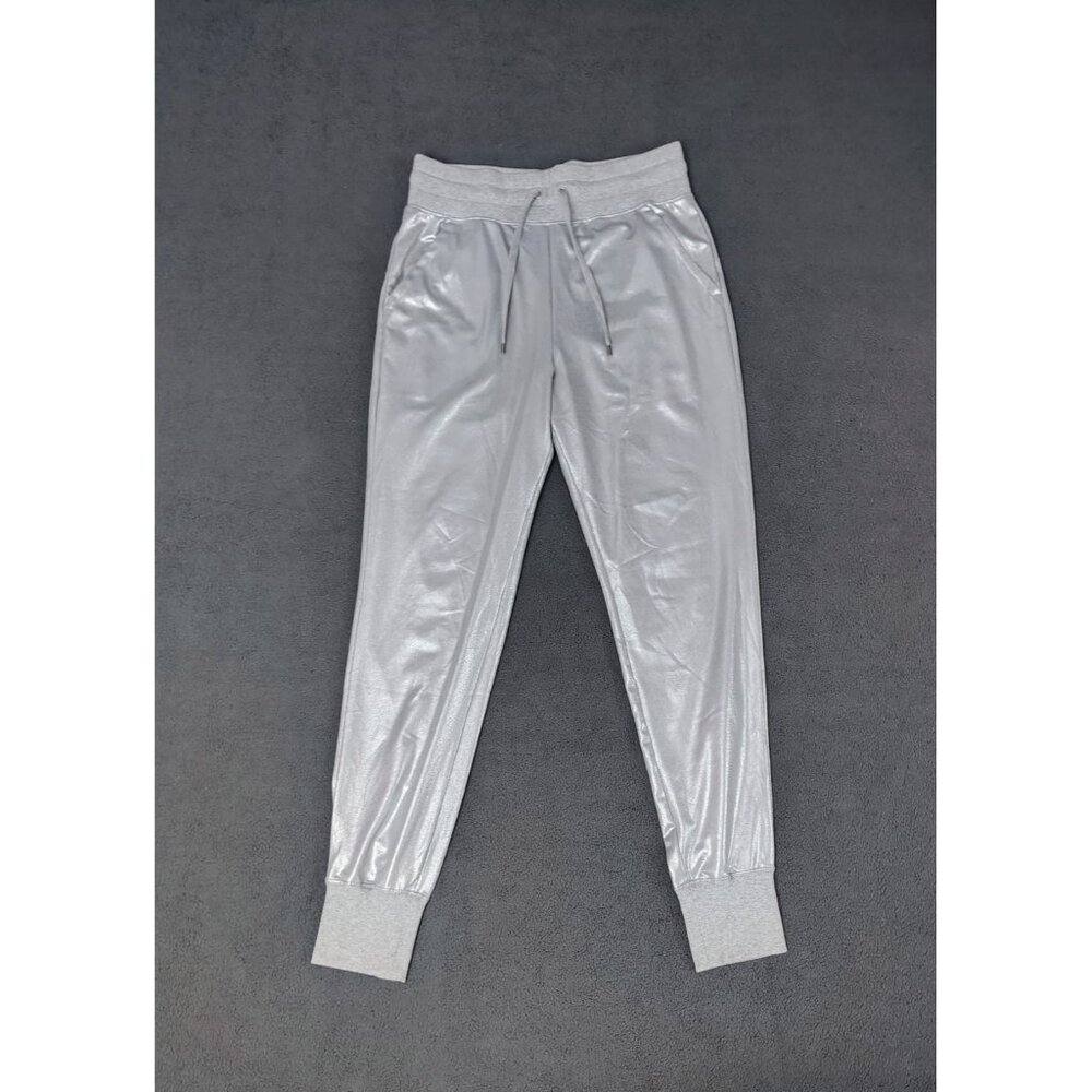 Ralph Lauren Women's Black Label Silver Jogger Pants Sz (S/P) Chic Luxury